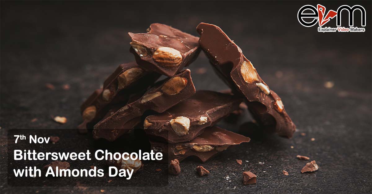 Bittersweet Chocolate with Almonds Day explainer video makers production company