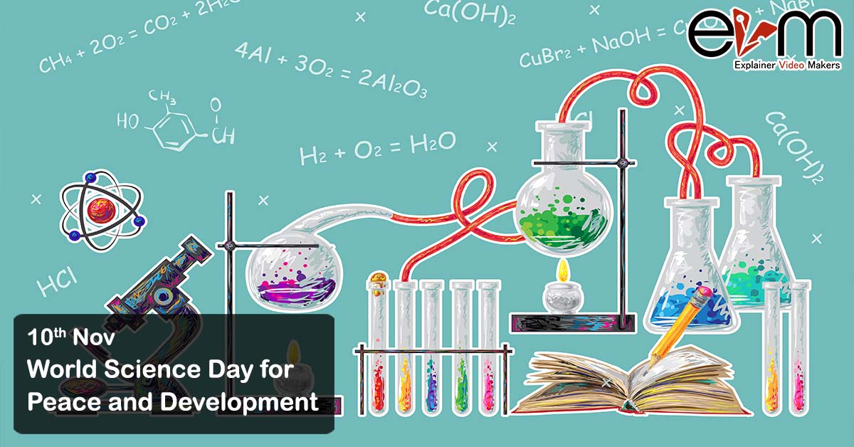 World Science Day for Peace and Development white board animation