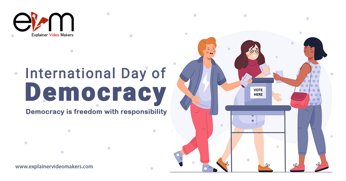 International Day of Democracy 2021 explainer videos services in india